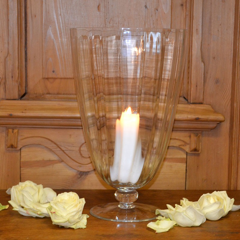 Glas Vase Windlicht 40 cm