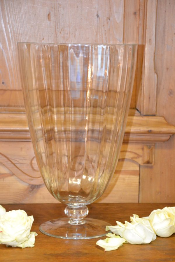 Glas Vase Windlicht 40 cm