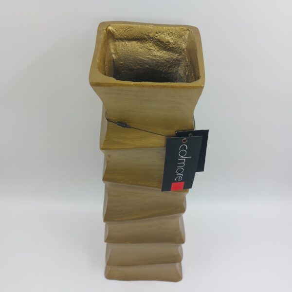 Vase niedrig, ALU Raw GOLD – Bild 2