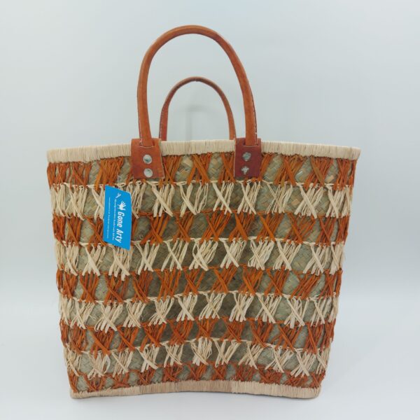 Tasche aus natürlichem Bambus 32cm x 18cm x 30cm