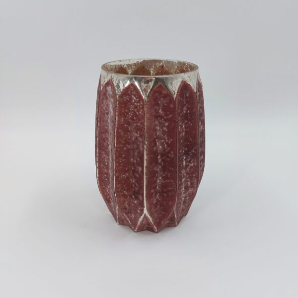 Vase,Glas,Rostrot