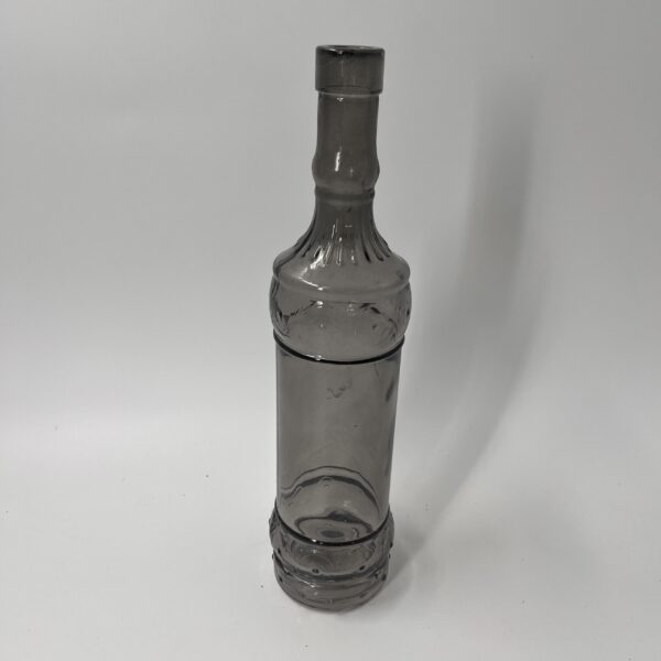 Flasche, Glas, Anthrazit