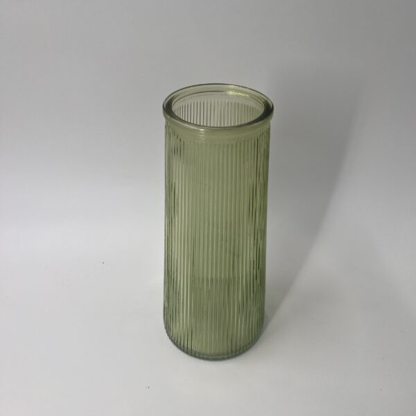 Vase, Glas, Hellgrün – Bild 2