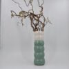 Vase / mintfarbig /cremeweiß