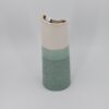 Vase / mintfarbig /cremeweiß – Bild 3