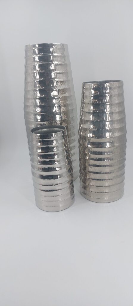 Vase / silber ALU Raw