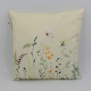 Gelbes Dekorative Kissen für Wohnzimmer, Couch, Bett, Sofa Outdoorkissen / Maße: 45cm x 45 cm