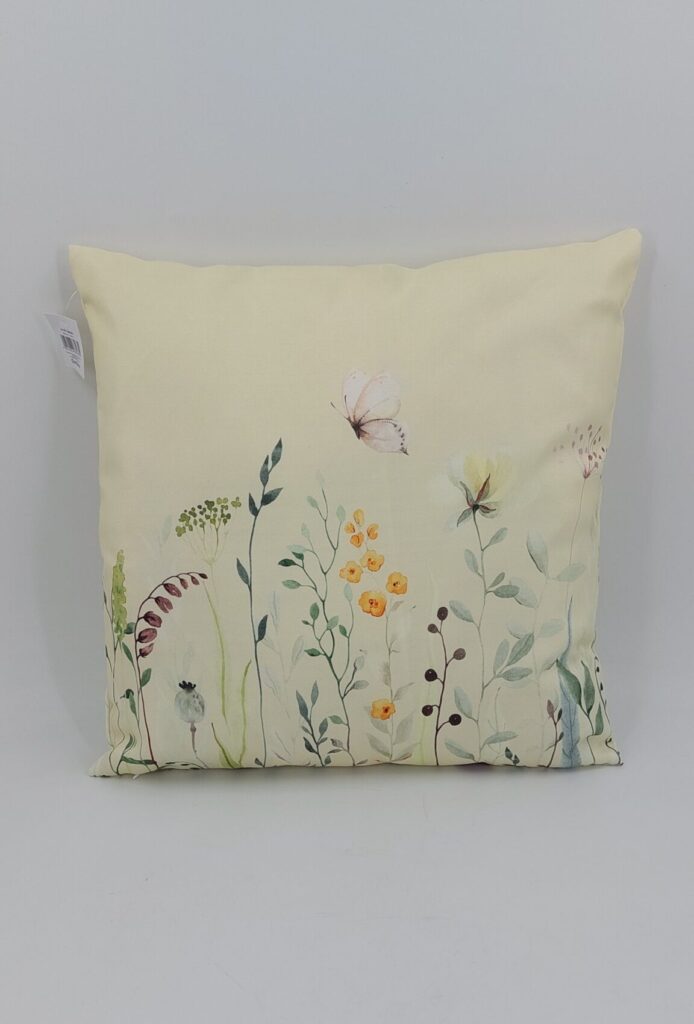 Gelbes Dekorative Kissen für Wohnzimmer, Couch, Bett, Sofa Outdoorkissen / Maße: 45cm x 45 cm